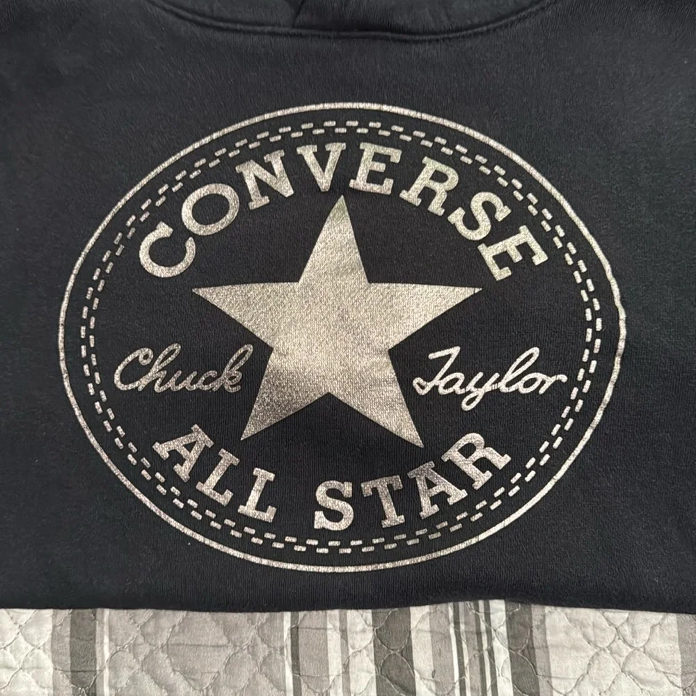 2 KID BOY CONVERSE CHUCK TAYLOR ALL STAR BLACK FLEECE PULLOVER HOODIE SWEATERS